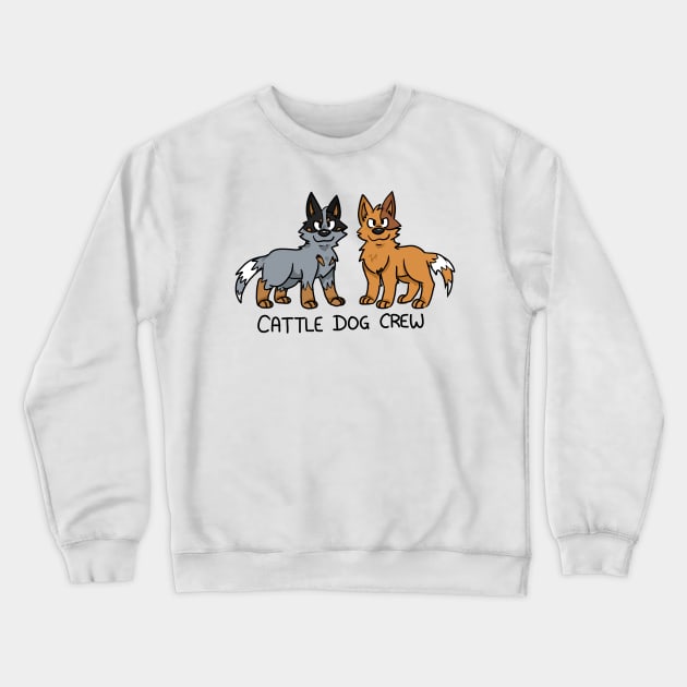 Cattle Dog Crew Crewneck Sweatshirt by niknikando